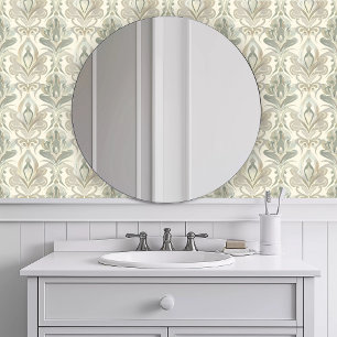 Monochromatic Tropical Olive Wallpaper