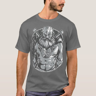 Monochromatic Viking Warrior T-Shirt