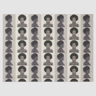Monochrome Afrofuturist Queens Tissue Paper
