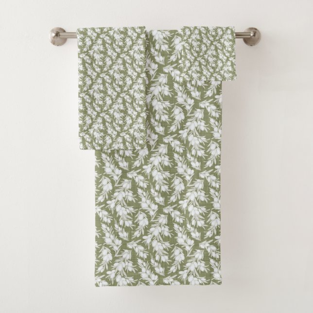 Monochrome Berry Garden Towel Set (Insitu)
