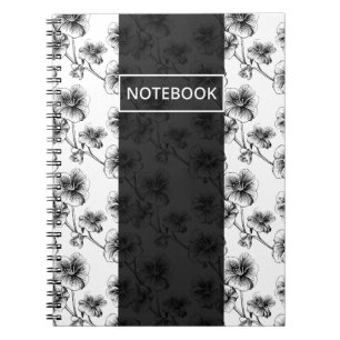 Monochrome Bloom Notebook