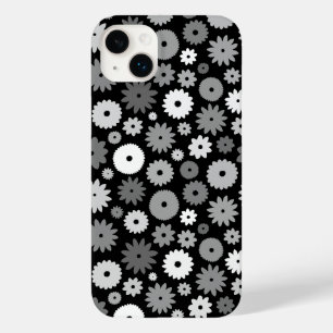Monochrome Blooms Repeat Pattern Case-Mate iPhone 14 Plus Case
