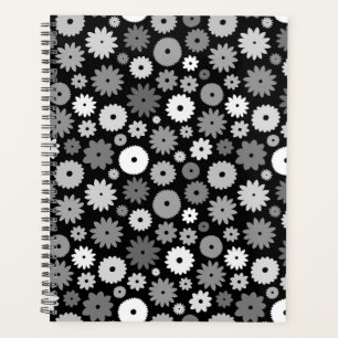Monochrome Blooms Repeat Pattern Case-Mate iPhone Planner