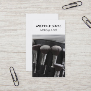 Monochrome Brush Set   Makeup Artist Business Card