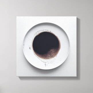 Monochrome coffee grounds texture abstract art 5 canvas print