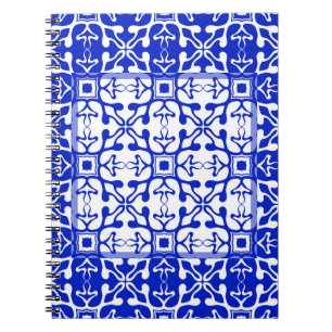 Monochrome coloured vintage pattern. Abstract orna Notebook