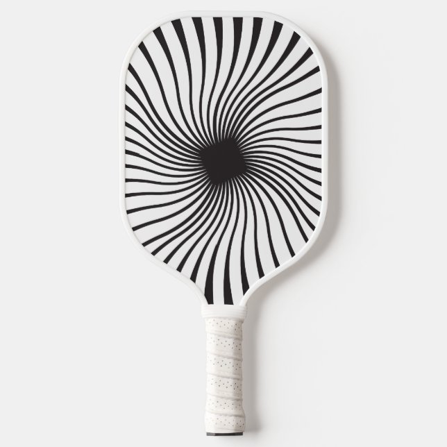 Monochrome Dizzy Spiral Pickleball Paddle (Front)