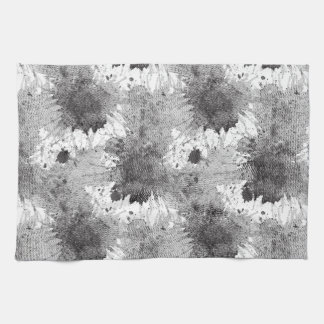 Monochrome dye stains kitchen towel