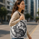 Monochrome Easter Bunny Floral Vintage Victorian  Tote Bag<br><div class="desc">The Monochrome Easter Bunny Floral Vintage Victorian Tote Bag is a beautifully designed accessory that merges historic elegance with modern art and everyday functionality. Inspired by intricate Victorian botanical illustrations and classic monochrome engraving techniques, this tote bag captures the delicate charm of vintage artistry while celebrating the joyful spirit of...</div>