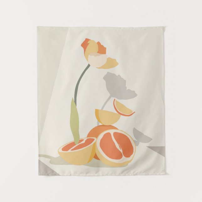 Monochrome Elegance Tapestry (Front)