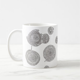 Monochrome 'Enyu Mandala' Coffee Mug