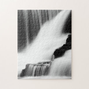 Monochrome Factory Falls Jigsaw Puzzle