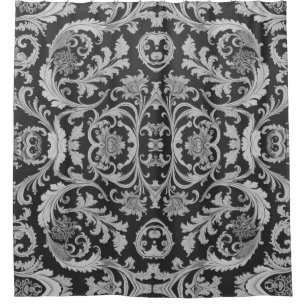 Monochrome Fleur Antique Pattern 
