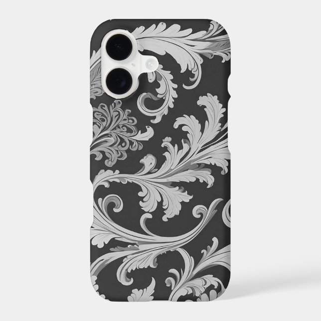 Monochrome Fleur Antique Pattern  (Back)