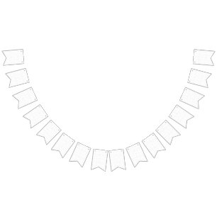 Monochrome Floral Pattern – Elegant Seamless Art Bunting Flags