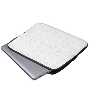 Monochrome Floral Pattern – Elegant Seamless Art Laptop Sleeve