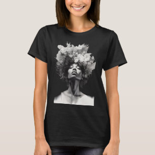 Monochrome Floral T-Shirt