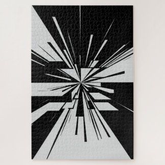 Monochrome Geometric Abstraction | Puzzle