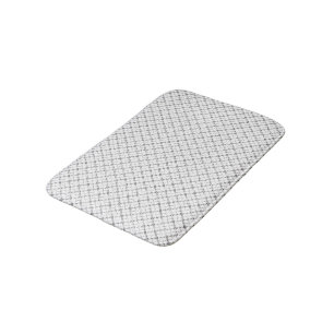 Monochrome Geometric Texture Seamless Diamond Look Bath Mat