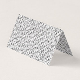 Monochrome Geometric Texture Seamless Diamond Look Business Card