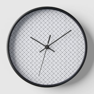 Monochrome Geometric Texture Seamless Diamond Look Clock