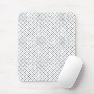 Monochrome Geometric Texture Seamless Diamond Look Mouse Pad