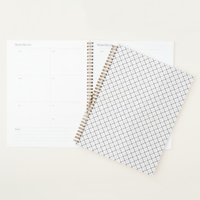 Monochrome Geometric Texture|Seamless Diamond Look Planner (Display)