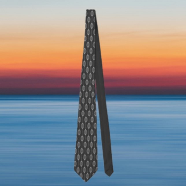 Monochrome Geometry – Abstract Pattern Necktie (Creator Uploaded)