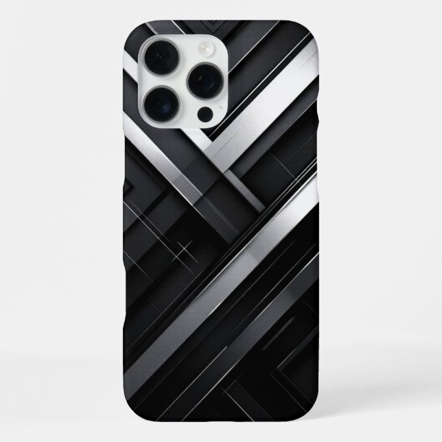 Monochrome Geometry  iPhone Case (Back)