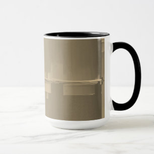monochrome glitch mug
