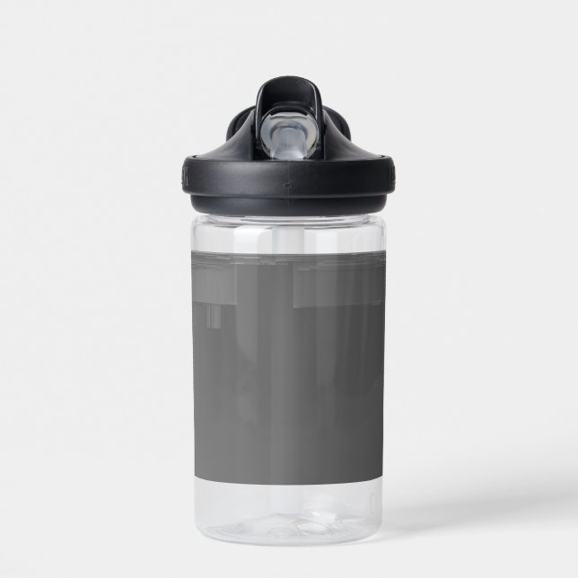 monochrome glitch water bottle (Front)