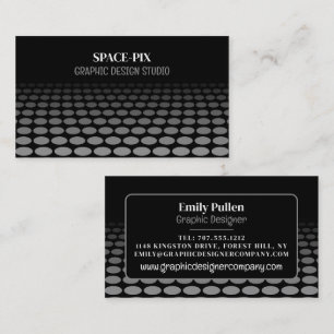 Monochrome Graphic, Graphic Designer Business Card