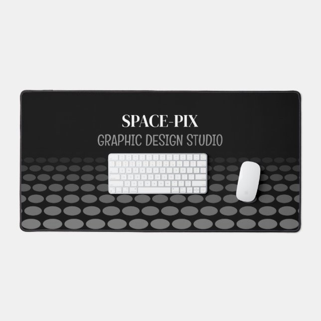 Monochrome Graphic, Graphic Designer Desk Mat (Keyboard & Mouse)