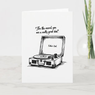 Monochrome Great Dad Card