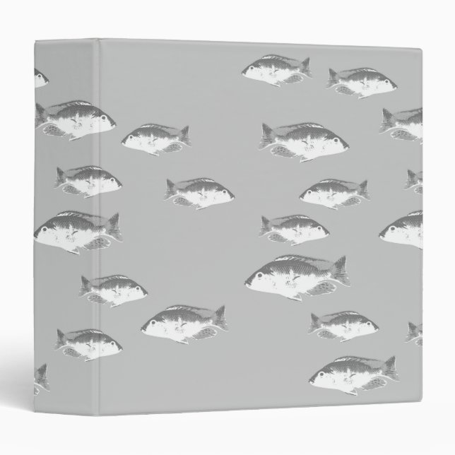 Monochrome grey fish binder (Front/Spine)
