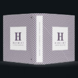 Monochrome initial stripe binder<br><div class="desc">Monochrome initial stripe binder. Text and stripe colour can be changed.</div>