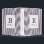 Monochrome initial stripe binder<br><div class="desc">Monochrome initial stripe binder. Text and stripe colour can be changed.</div>