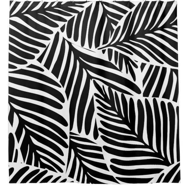 Monochrome Jungle Geometric Seamless Pattern (Front)