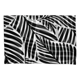 Monochrome Jungle Geometric Seamless Pattern Pillowcase