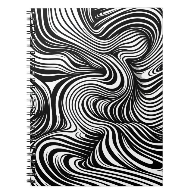 Monochrome Kaleidoscope Notebook (Front)
