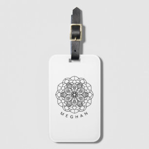 Monochrome Mandala ⎥Luggage Tag