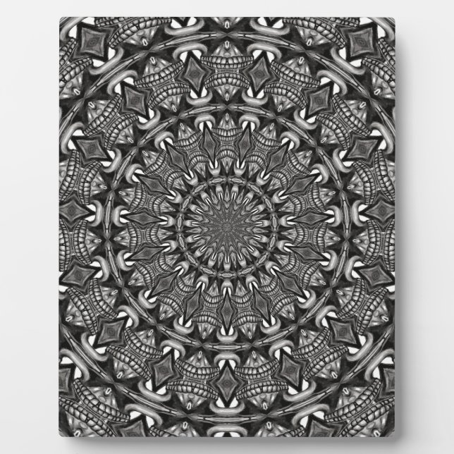 Monochrome Mandala Plaque (Front)