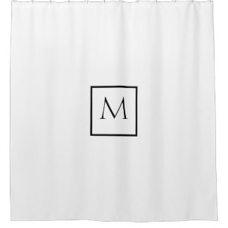 Monochrome Minimalist Rectangle Monogram