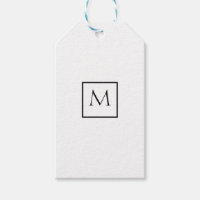 Monochrome Minimalist Rectangle Monogram