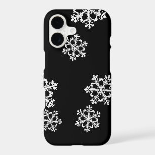 Monochrome Minimalist Snowflake Christmas Pattern