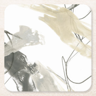 Monochrome Momentum Square Paper Coaster