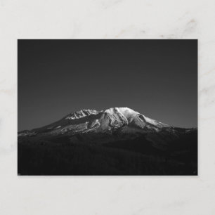 Monochrome Mount Saint Helens In Repose Postcard