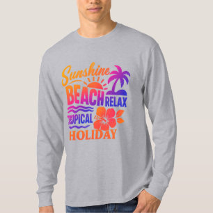Monochrome Mountain Peaks with Stylized Gold Sunbu T-Shirt