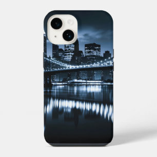Monochrome New York Skyline Nightscape iPhone 14 Case