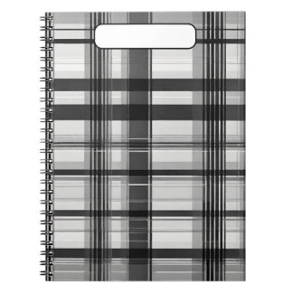 Monochrome Plaid Notebook